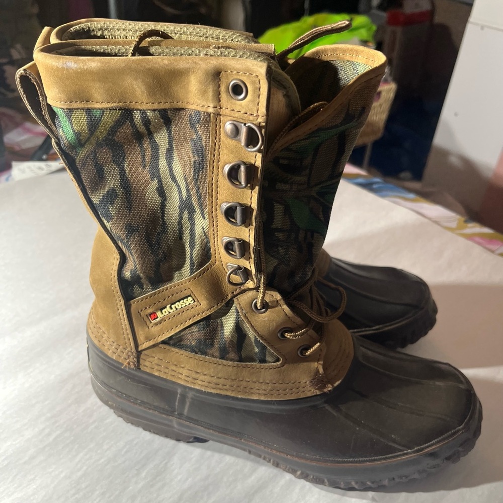 Lacrosse snow weather boots men camo sz 8 thinsulate hunting camping outdoor - Picture 8 of 16